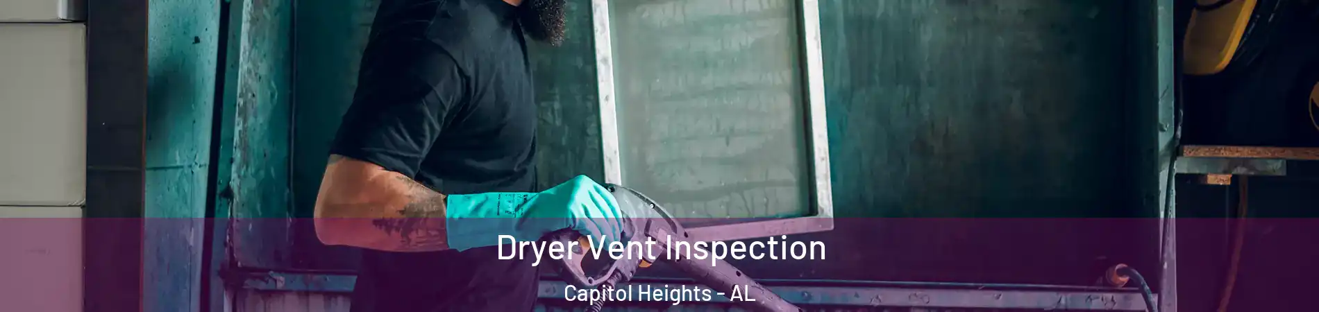 Dryer Vent Inspection Capitol Heights - AL