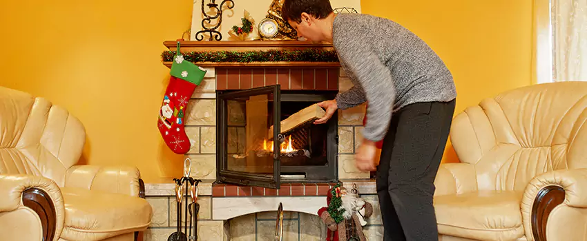 Rusted Metal Fireplace Restoration in Chisholm, Alabama